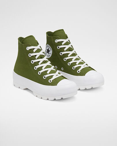 Lugged Seasonal Color Chuck Taylor All Star Cypress Green/Black/White
