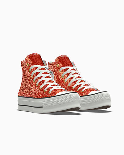 Custom Chuck Taylor All Star Lift Platform Glitter By You