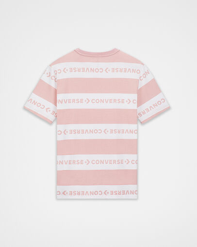 Horizontal Stripe Wordmark Bleached Coral Multi