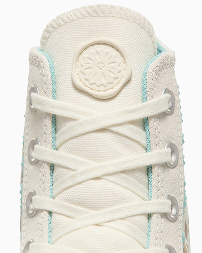 Chuck Taylor All Star Lift Day Of The Dead Egret/Infinity Pool, Detail Angle View