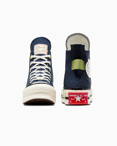Chuck 70 Plus Heel Loop Navy/Egret/Black, Heel View