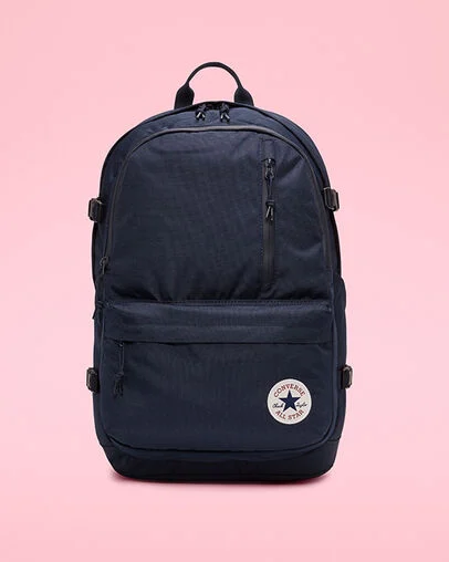 Straight Edge Backpack Obsidian/Dark Obsidian, Front View