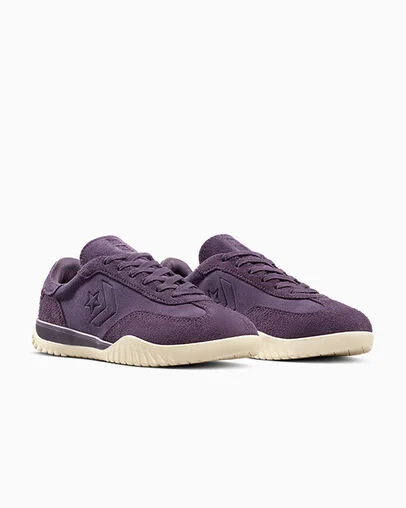 Run Star Trainer Colorful Suede Raisin/Raisin/Light Dune, Top and Side View