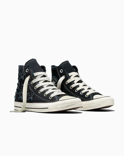 Chuck Taylor All Star Distressed Stars Black/Egret/Black