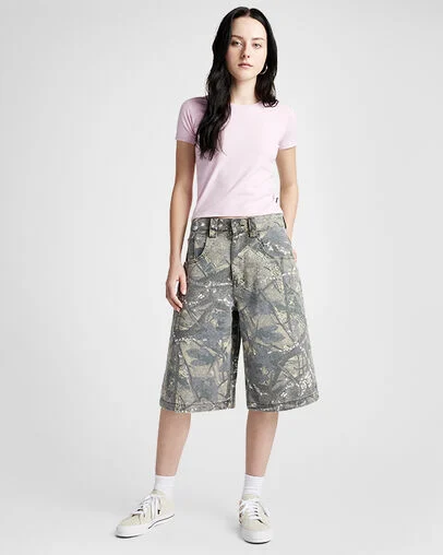 Cropped T-Shirt Summit Pink, Full Body View