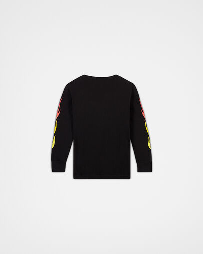 All Star Flames Long Sleeve Tee Black