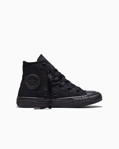 Chuck Taylor All Star Canvas Black Monochrome, Outer Side View