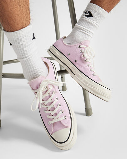 Chuck 70 Canvas Stardust Lilac/Egret/Black, Reflective View