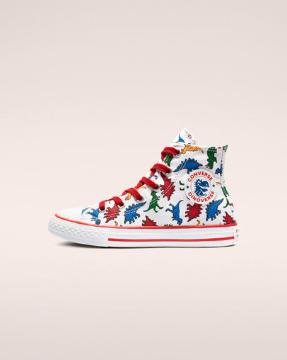 Chuck Taylor All Star Dinoverse High Top White/Enamel Red/Totally Blue