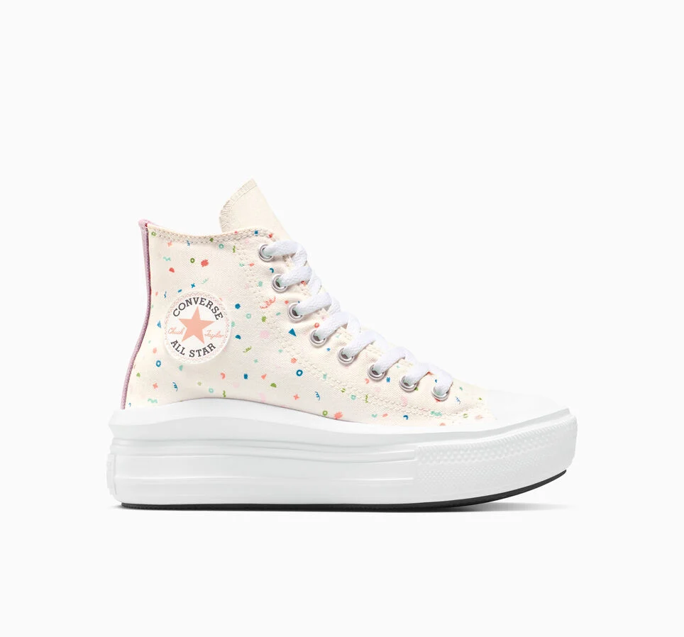 Chuck Taylor All Star Move Platform Confetti Egret/White/Neon Salmon