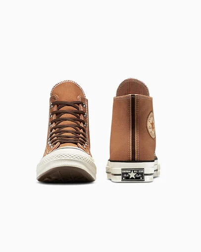 Chuck 70 Houndstooth Lining Incensed/Grounded/Egret, Heel View