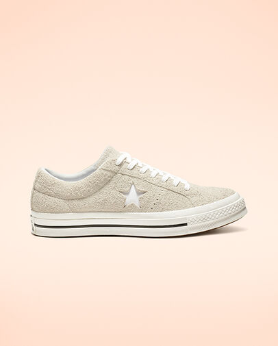 One Star Vintage Suede Low Top White/White/White