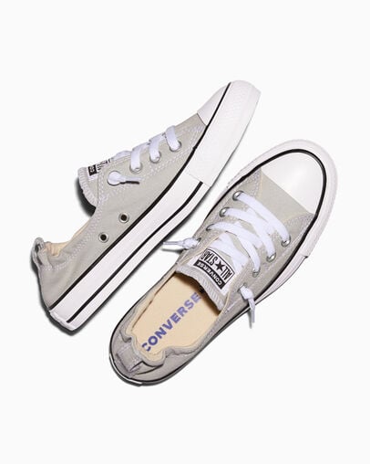 Chuck Taylor All Star Shoreline Canvas Cloud Gray, Angled View