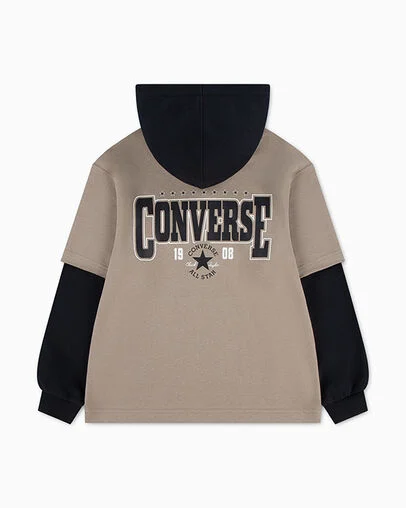 Colorblock Chuck Taylor Patch Hoodie Vintage Cargo, Back View