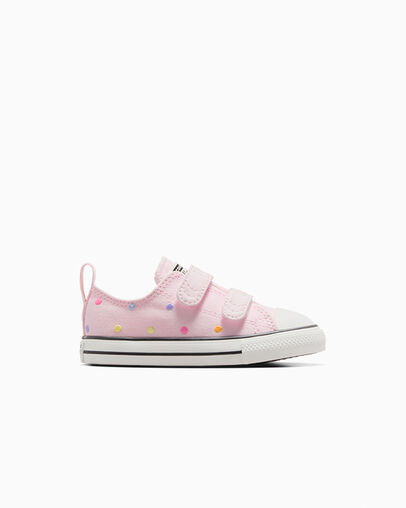 Chuck Taylor All Star Embroidered Polka Dots Easy On Sugar Berry/Multi, Outer Side View