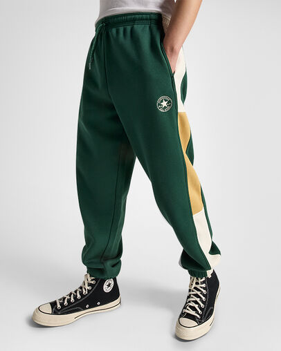 Retro Knit Sweatpants Green Envy, Front View