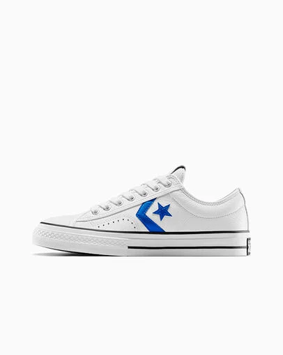 Star Player 76 Leather & Metallic Vintage White/Blue/Black, Inner Side View