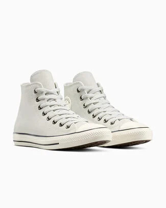 Chuck Taylor All Star Suede Barely Grey/Egret/Black, Outer Side View