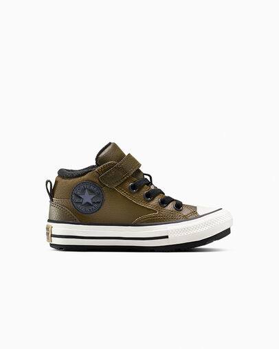 Chuck Taylor All Star Malden Street Boot Easy-On Surplus Olive/Vintage White, Outer Side View