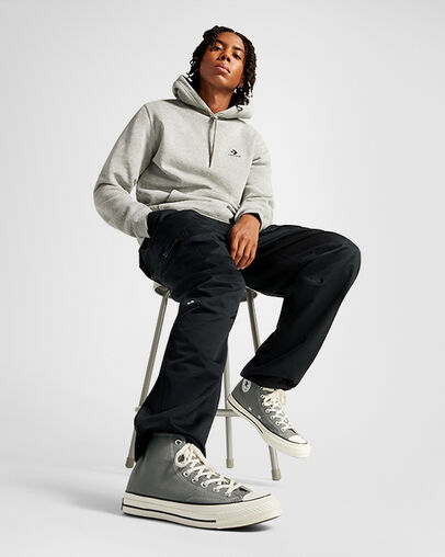 Chuck 70 Seasonal Color Origin Story Grey/Egret/Black, On Foot Shot 1