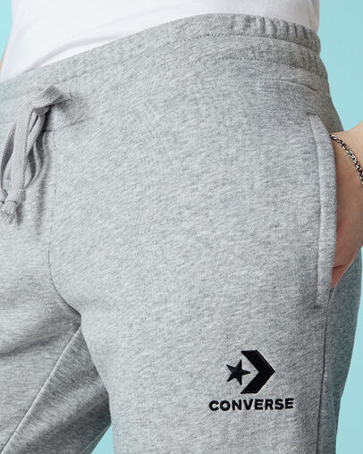 Embroidered Star Chevron Joggers Vintage Grey Heather