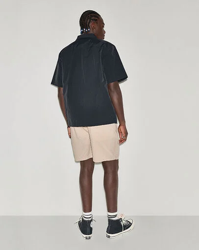 Utility Zip Short-Sleeve Shirt Converse Black, Detail View