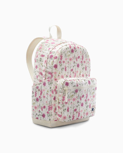 Go 2 Wildflowers Backpack Converse Egret Floral Aop, 3/4 View