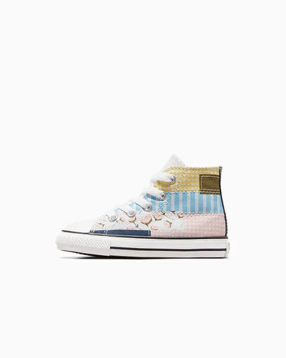 Chuck Taylor All Star Patchwork White/Donut Glaze/True Sky, Inner Side View