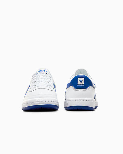 CONS Fastbreak Pro Leather & Nylon White/Blue/White, Heel View