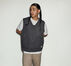 Star Patch Quilted Vest Dark Matter