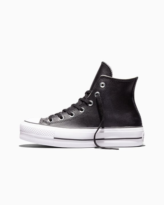 Chuck Taylor All Star Leather Platform Women's High Top Shoe