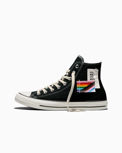 Chuck Taylor All Star Pride Patch Black/Egret/Egret, Inner Side View