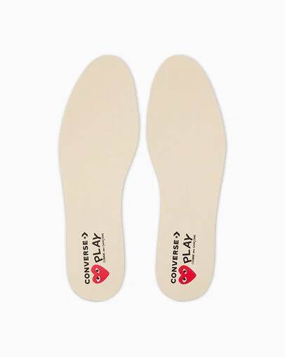 Converse x PLAY Comme des Gar&ccedil;ons Chuck 70 Multi Heart Black/High Risk Red/Egret, On Foot Shot 1