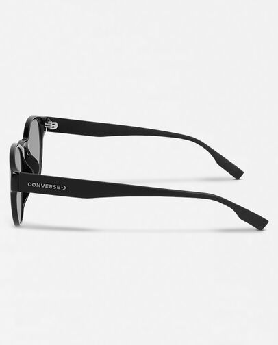 Malden Sunglasses Black With Solid Smoke Lens, Back View