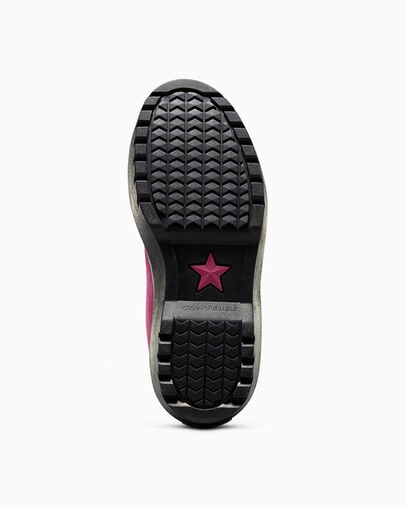 Chuck Taylor All Star Lugged Lift Platform Velvet Legend Berry/Black/Black, Outsole View