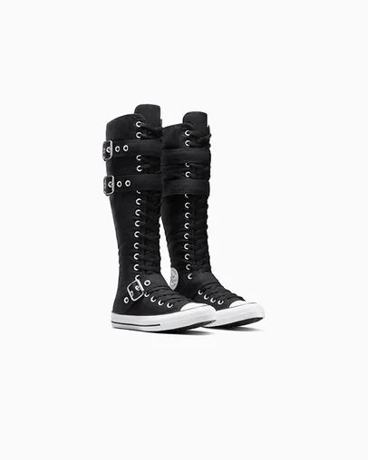 Chuck Taylor All Star XXHi Buckles Black/White/Black, Top and Side View