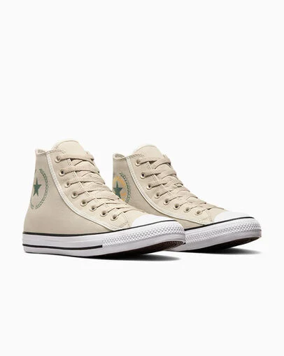 Chuck Taylor All Star Beach Stone/Egret/Beach Stone, Top and Side View