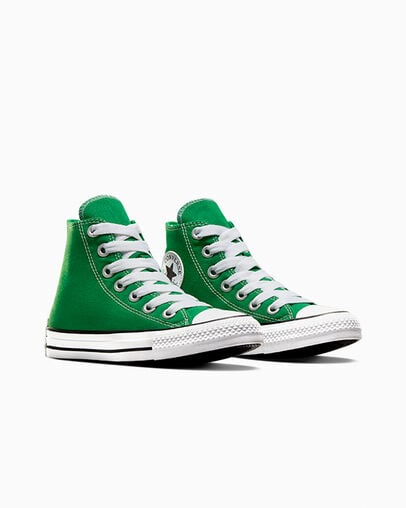 Chuck Taylor All Star Sketch Green/White/Black, Top and Side View