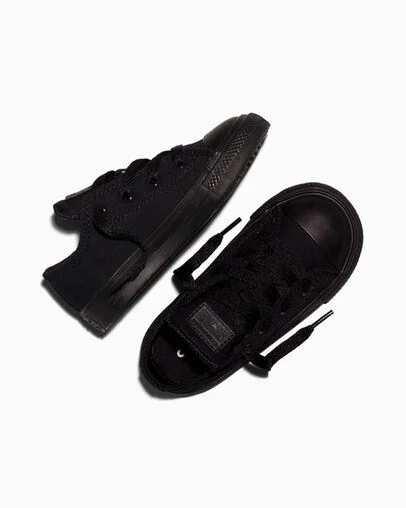 Chuck Taylor All Star Canvas Black Monochrome, Angled View