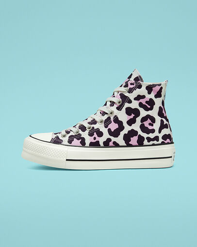 Leopard Platform Chuck Taylor All Star Vintage White/Multi/Black