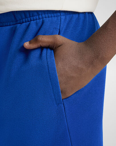 Embroidered Chuck Taylor Patch French Terry Shorts Converse Blue, Detail View