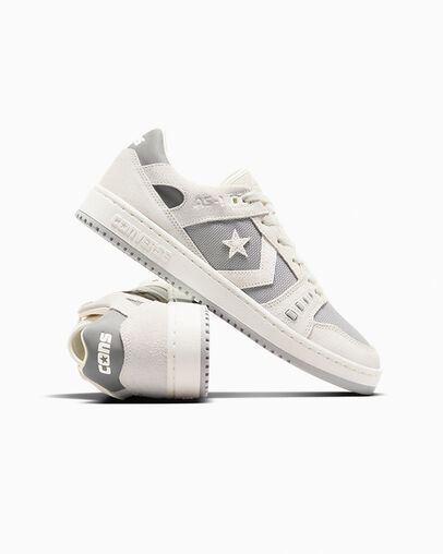 CONS AS-1 PRO Suede & Canvas Vaporous Gray/Grey Area/Egret, Detail Angle View
