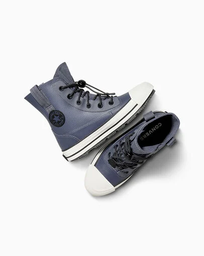 Chuck Taylor All Star Berkshire Waterproof Boot Cold Stare/Vintage White/Black, Angled View