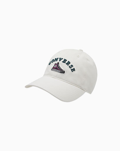 Chuck Relaxed Baseball Cap Egret, Front View