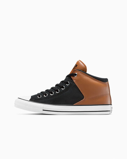 Chuck Taylor All Star High Street Suede & Canvas Warm Tan/Black/White, Inner Side View