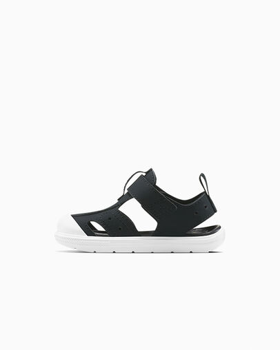 Chuck Taylor Utility Sandal Easy-On Black/White/Black, Inner Side View