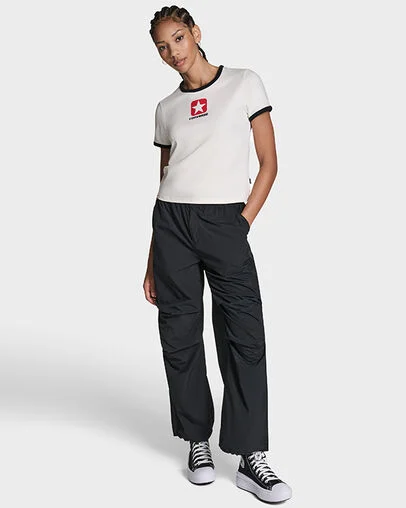 Retro Box Star T-Shirt Converse Egret