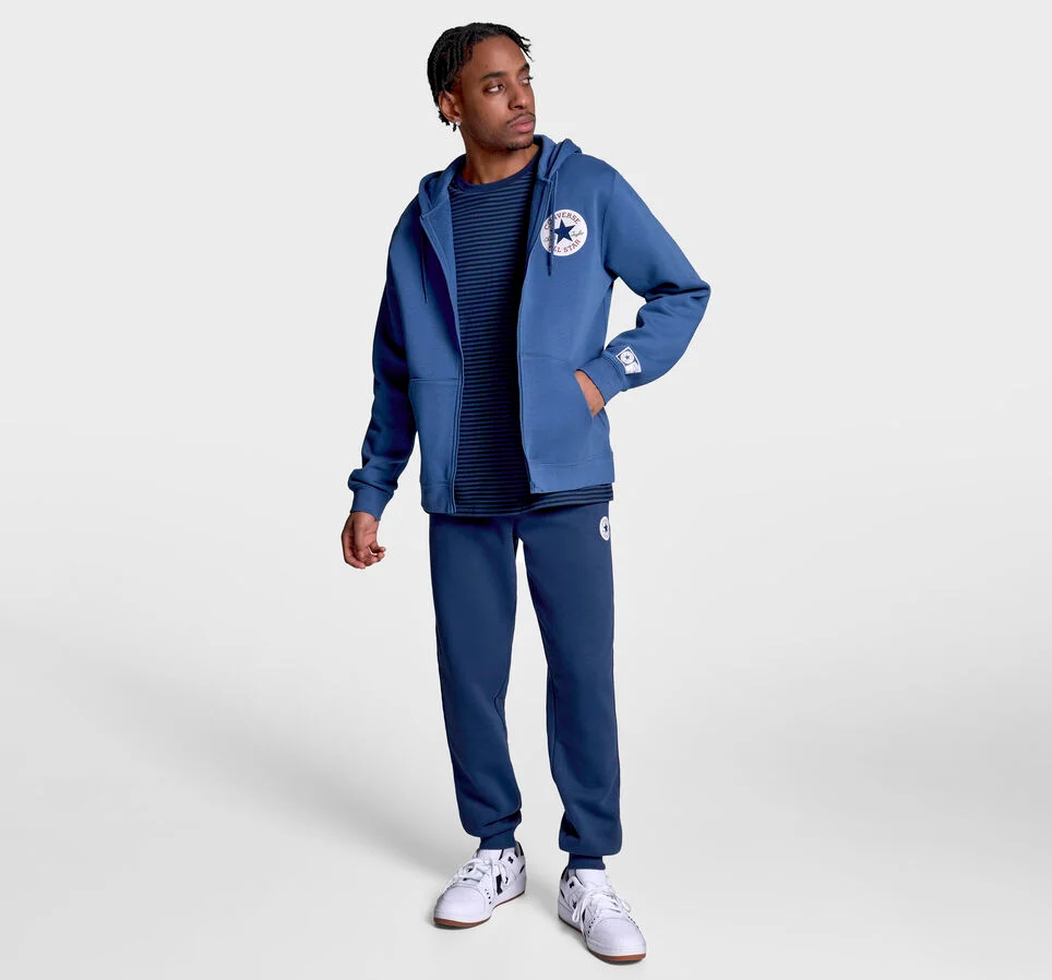 Chuck Taylor All Star Patch Full-Zip Hoodie Slacker Blue