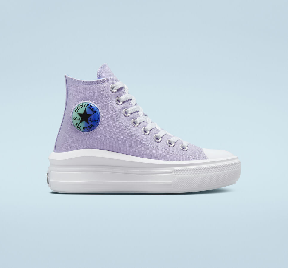 Chuck Taylor All Star Move Platform Gel Patch Moonstone Violet/Royal Pulse