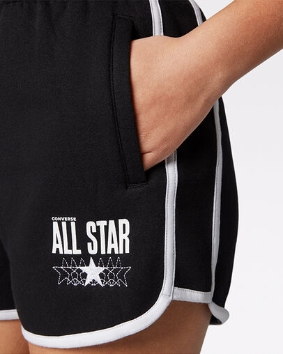 Twisted Varsity Short Black, Detail View